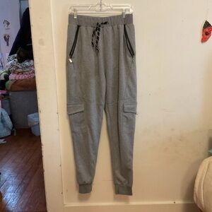 mecca Light Gray Men's Cargo Sweat Joggers